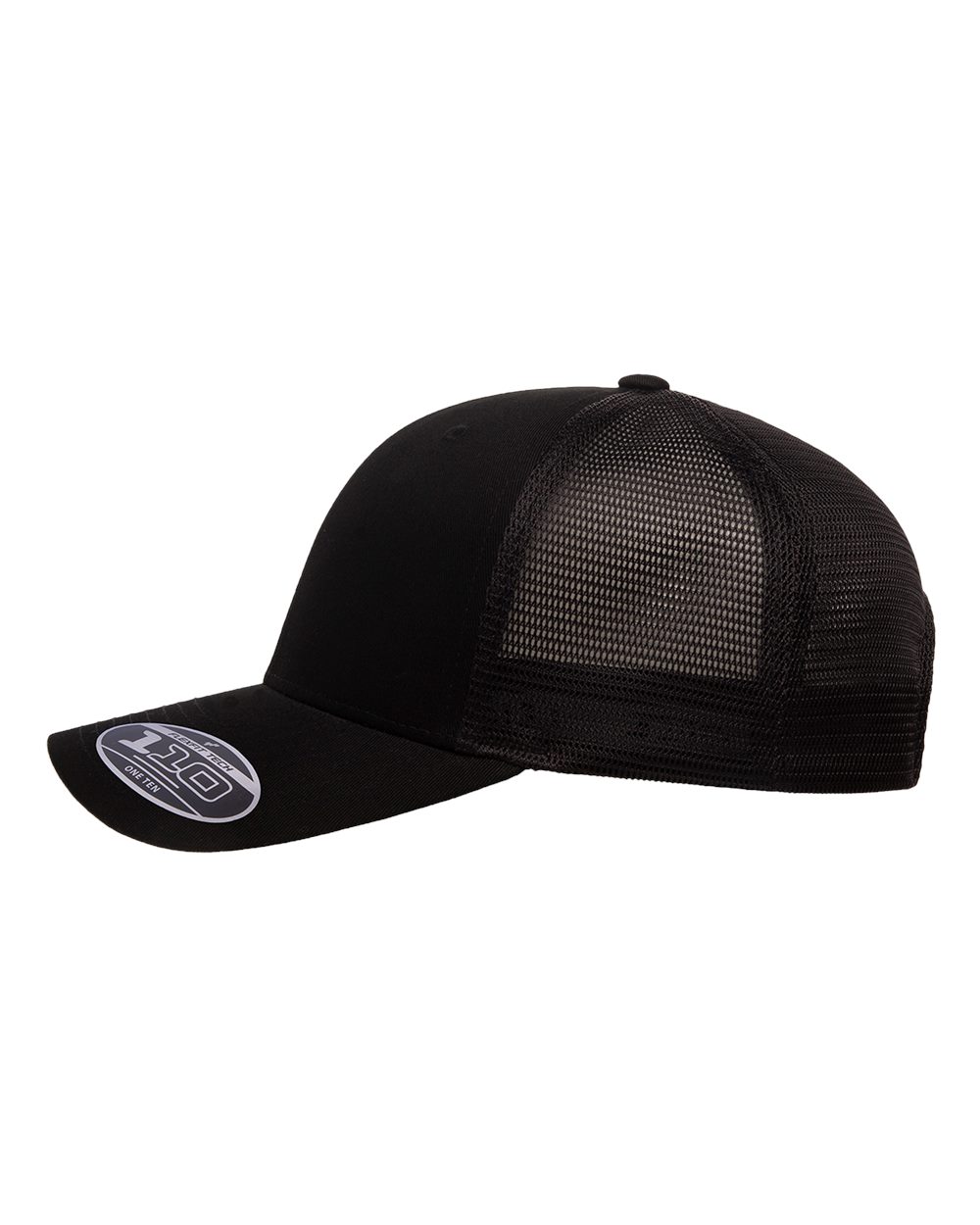 Black 110 mesh back flexfit small pink logo