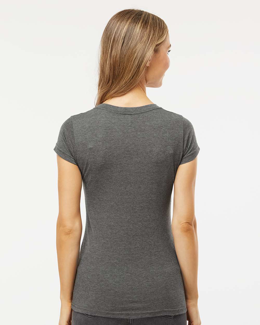 Women's V-Neck Heather Charcoal