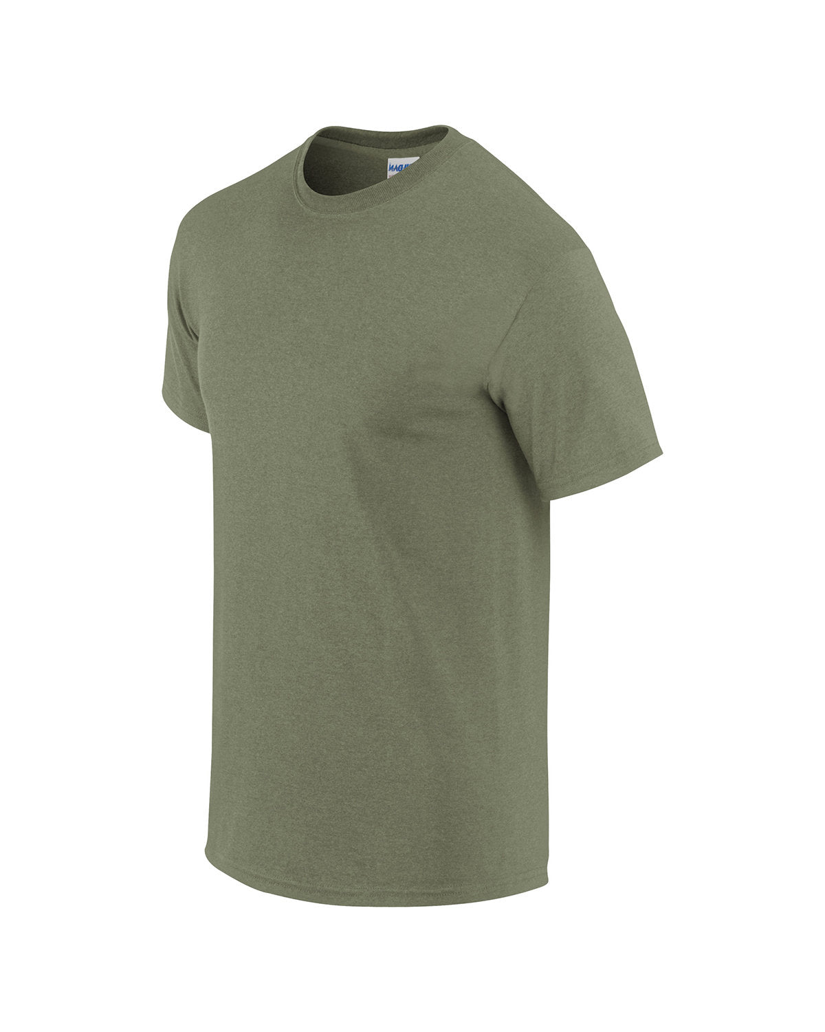 Heather Military Green T-Shirt. Large Logo
