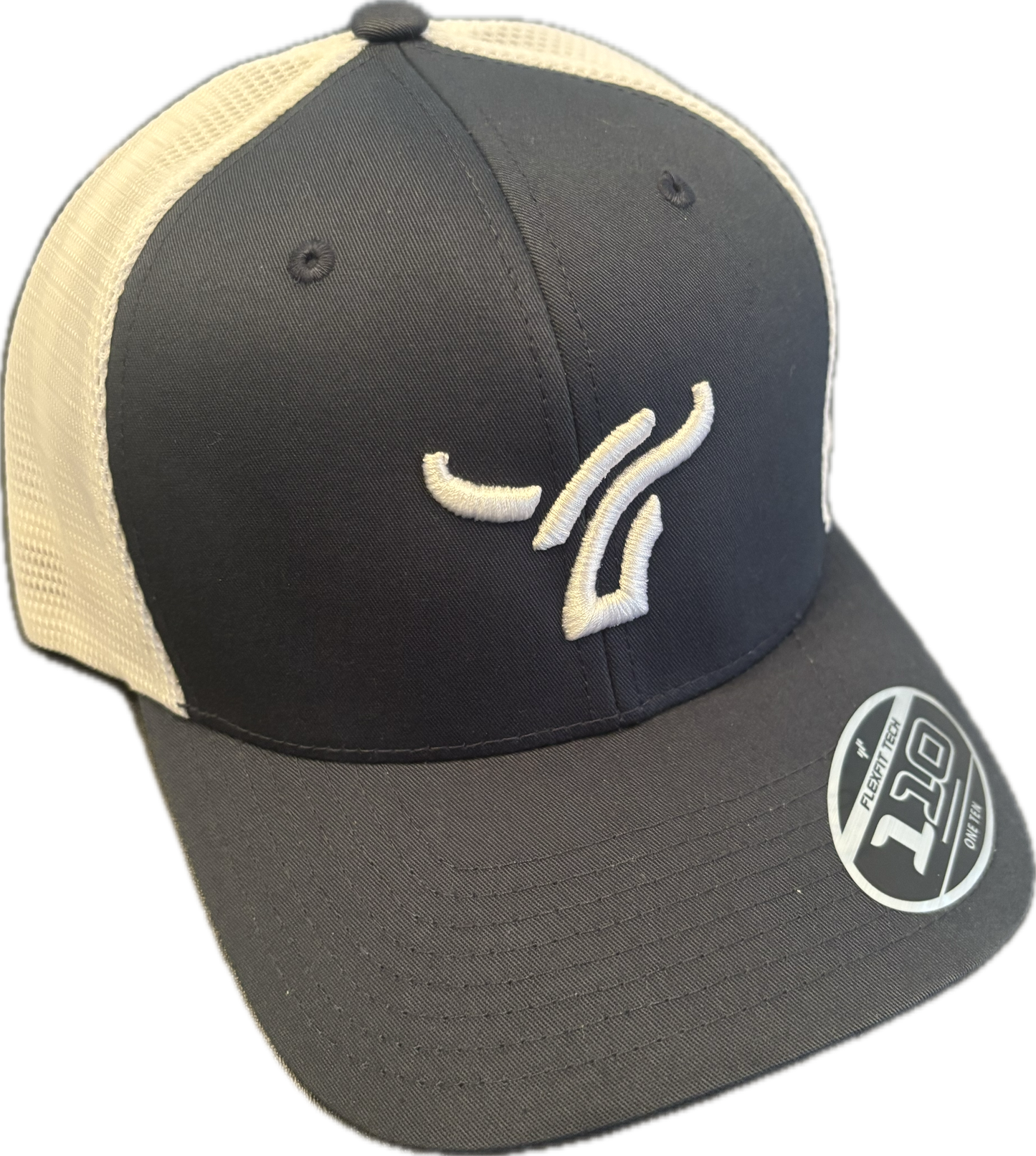Navy & White 110 Flexfit Large Logo