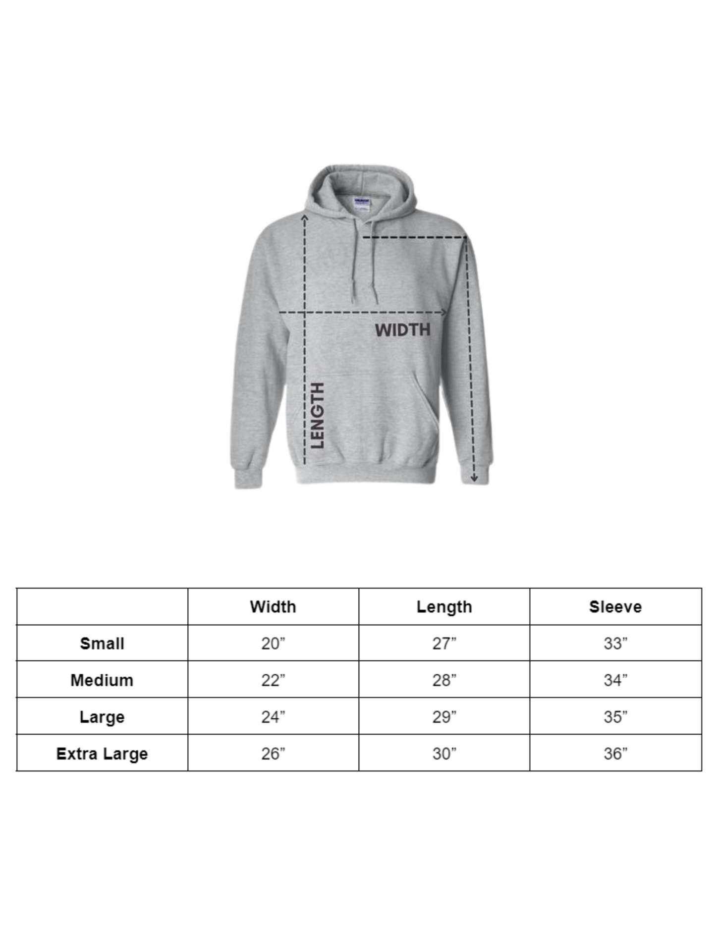 Graphite Heather hoody with small black logo