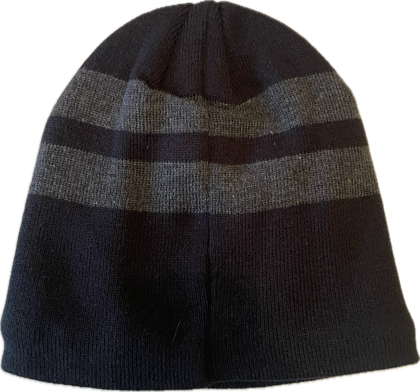 Black with Large Grey Strips Board Toque