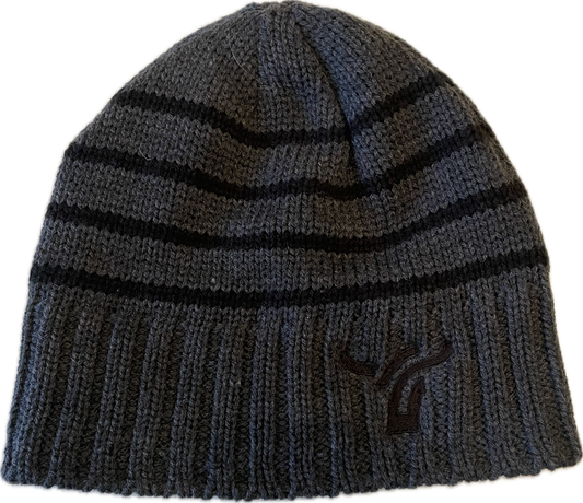 Grey with Black strips Micro Fleece - Board Toque