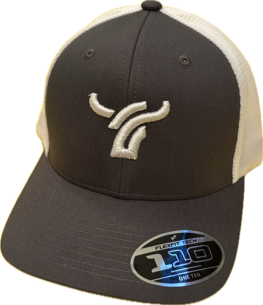 Charcoal/White Large Logo 110 flexfit