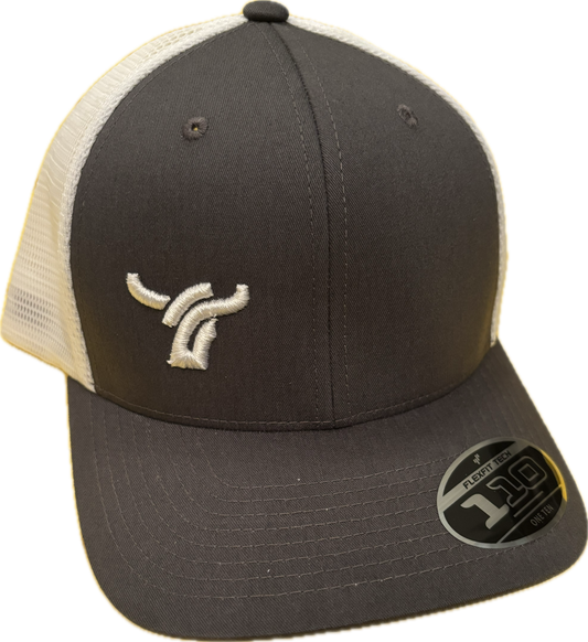 Charcoal/White Small Logo 110 flexfit