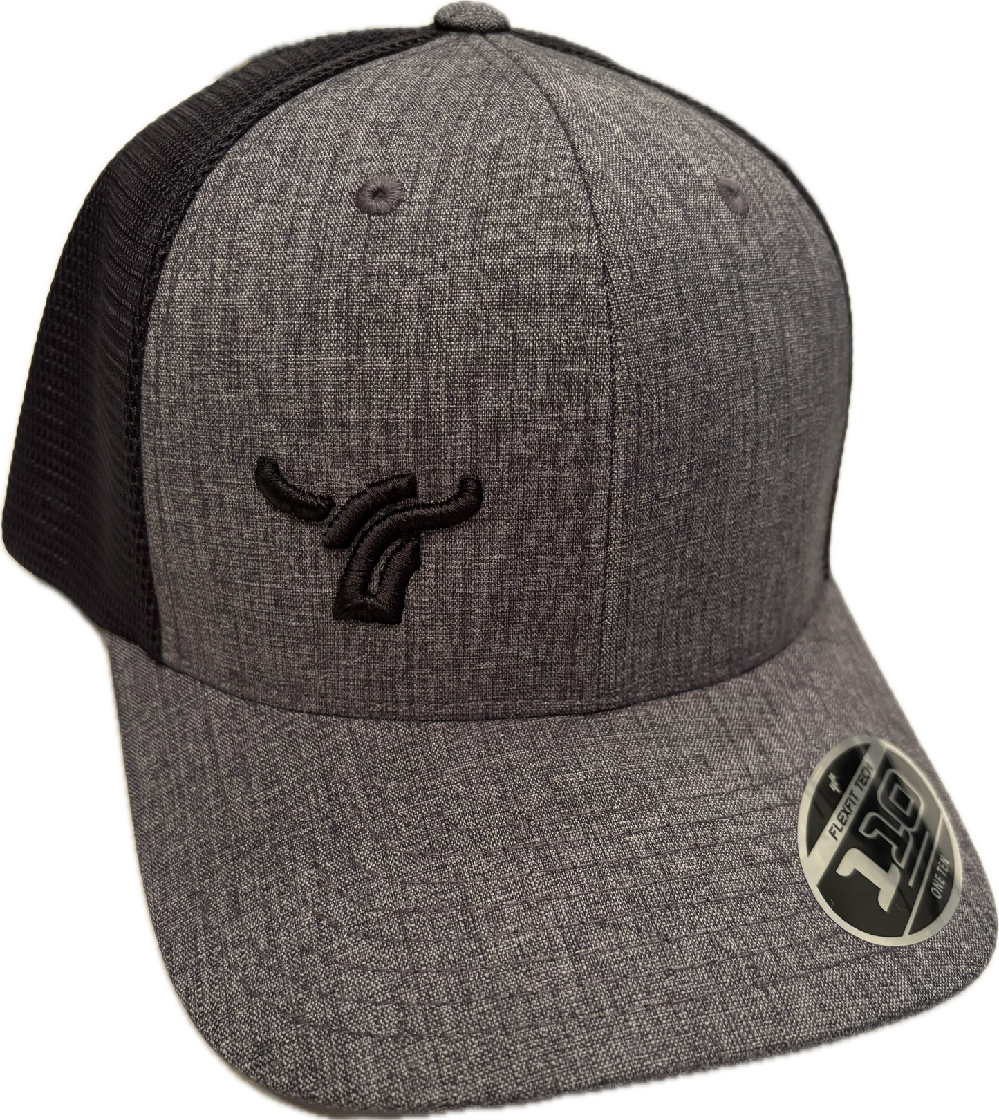 Heather Charcoal 110 Flexfit Small Logo