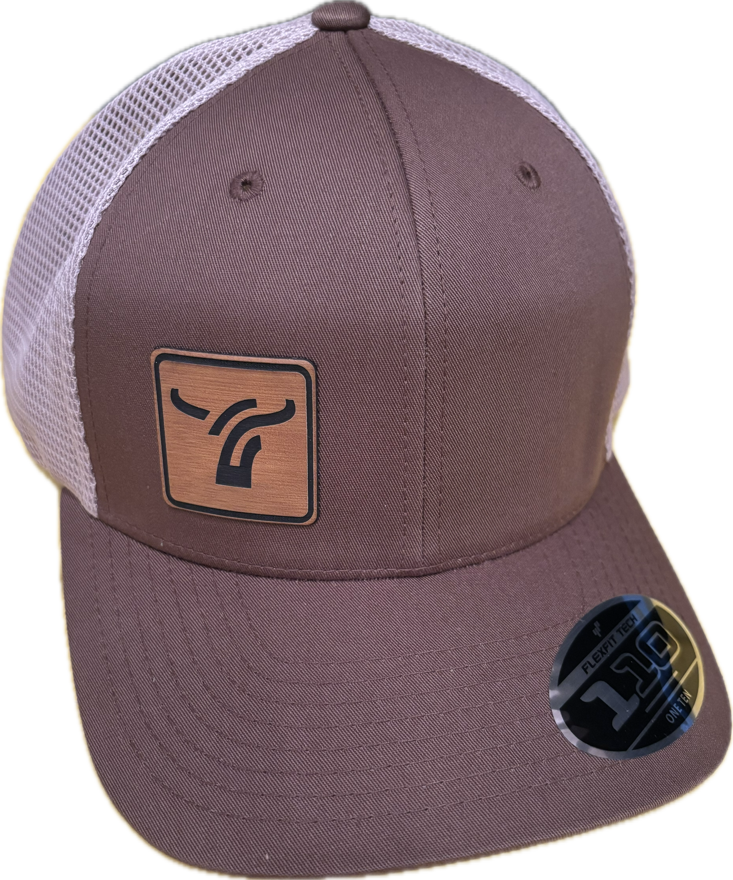 Light Brown and Tan Mesh Back Cap