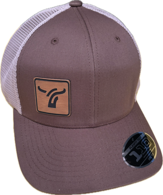 Light Brown and Tan Mesh Back Cap