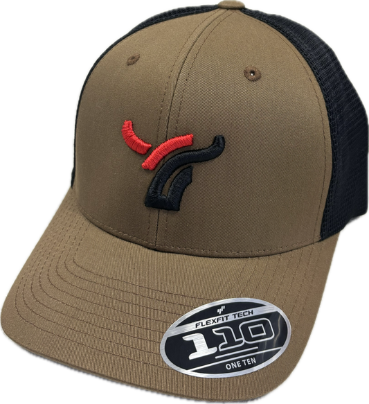 Coyote Brown/Black 110 Flexfit Large Logo (Copy)